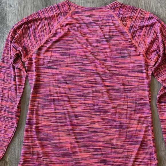 Active RBX Women's Vibrant Pink and Gray Long Sleeve Tee - Picture 3 of 3